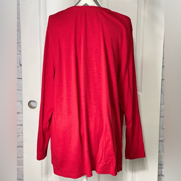 Chaps ✨ Red Long Sleeve ✨ Silver Rhinestone Buttons ✨ 3X - Picture 3 of 4